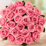 A bouquet of light pink roses says, “I appreciate everything you do for me.” The gentle nature of pale pink roses makes them the perfect gift for mothers, sisters, and close friends.