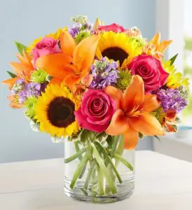 Mothers Day gifts for new moms with floral embrace bouquet