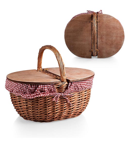 Image of country picnic basket