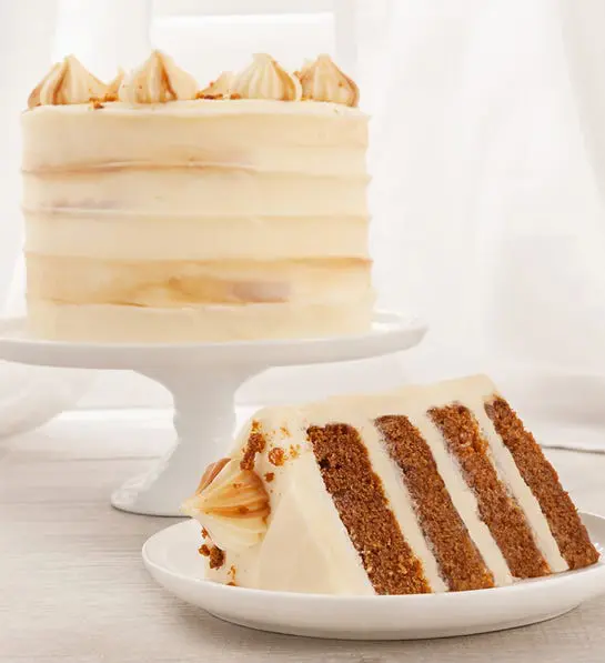 Picture of a November birthday pumpkin caramel cake