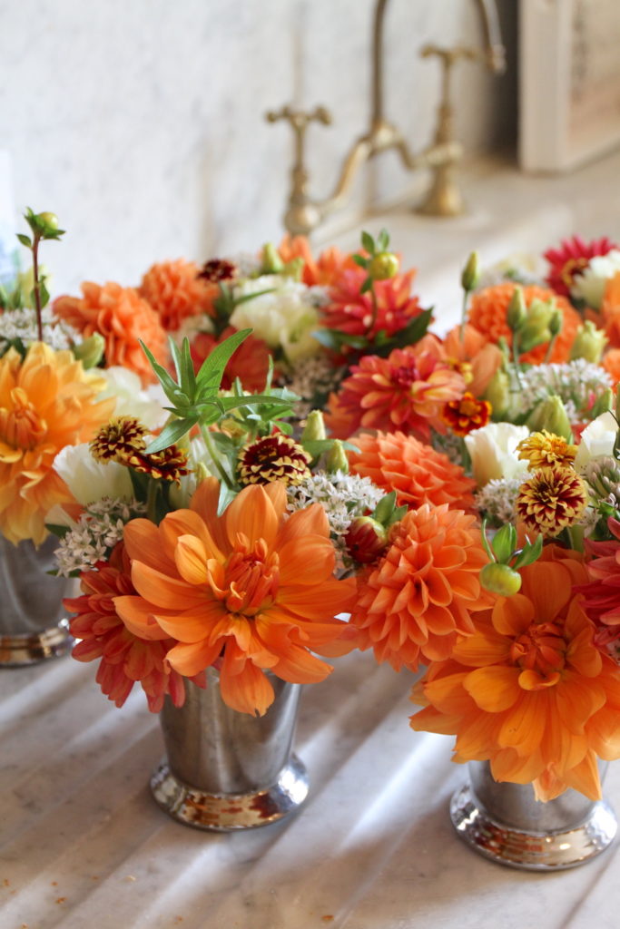 Picture of fall flower arrangements