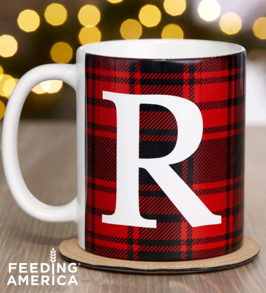 feeding america personalized coffeee mug