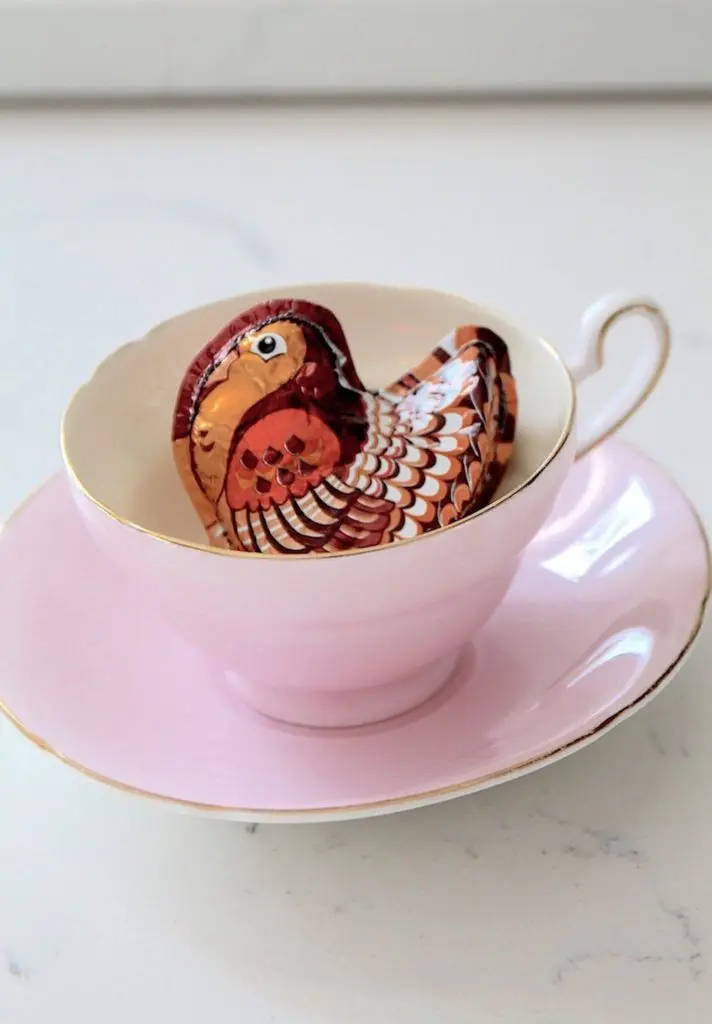 Chocolate turkey table favor