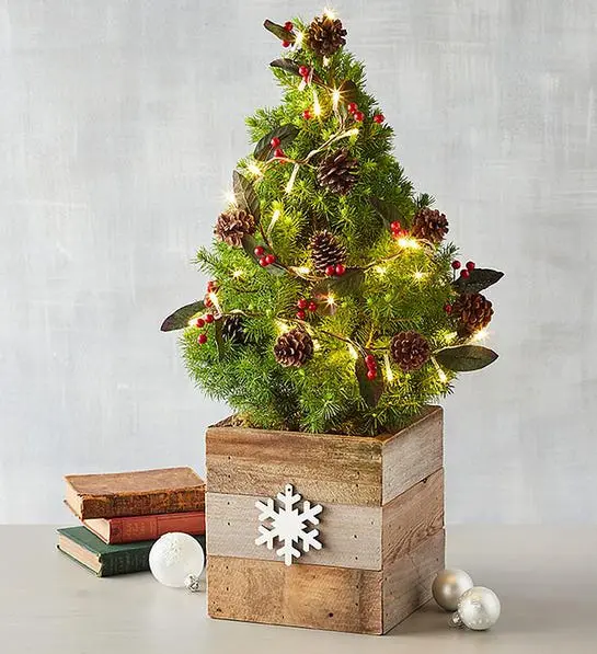 office christmas decorations with Christmas tabletop tree for office