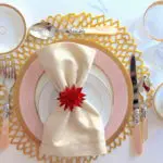 Picture of formal table setting