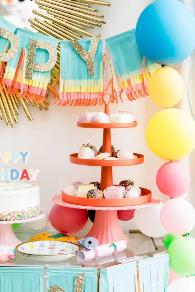 Picture of a dessert birthday bar