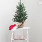 Picture of tabletop Christmas tree