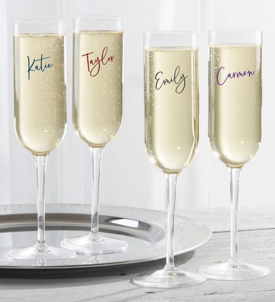 Personalized Champagne Flute