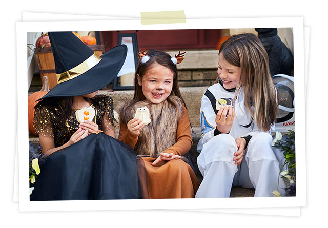 Photo of young children celebrating the return of Halloween