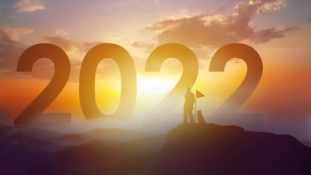 Graphic showing the arrival of the new year