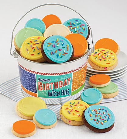 Happy Birthday Wish Cookie Pail