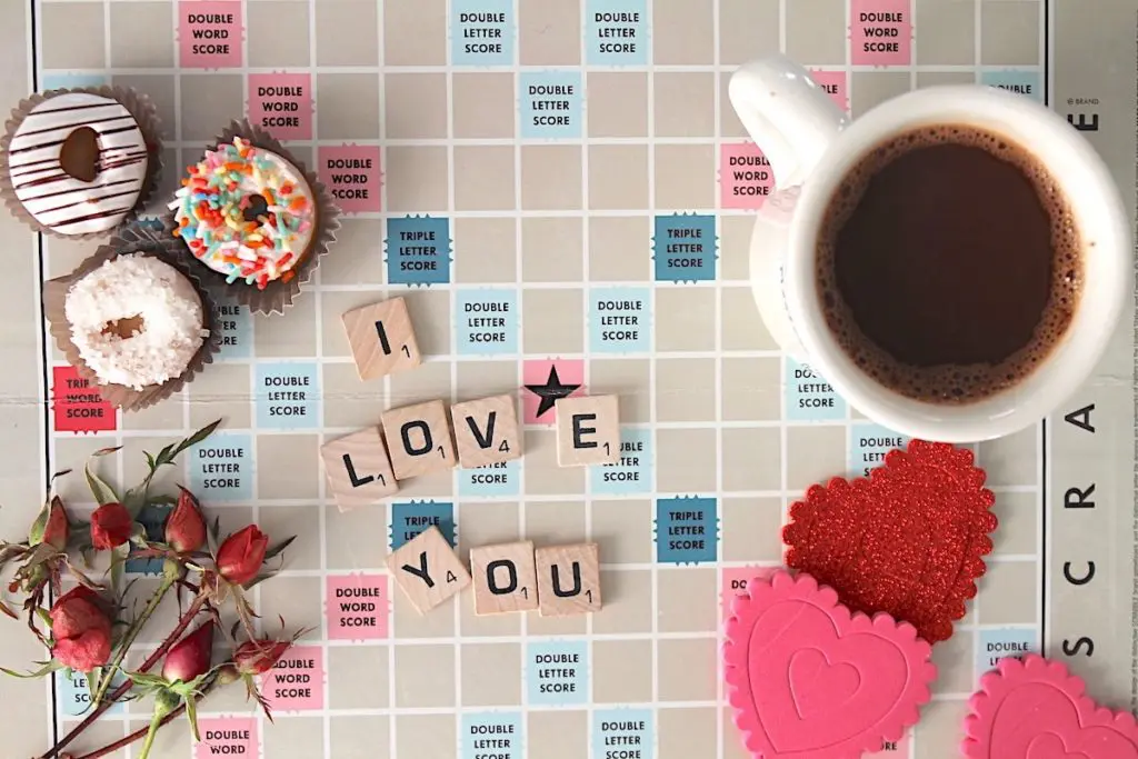 I love you scrabble pieces