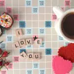 I love you scrabble pieces