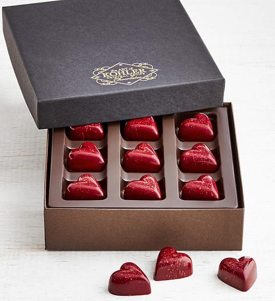 valentine's day gift ideas with chocolate truffles