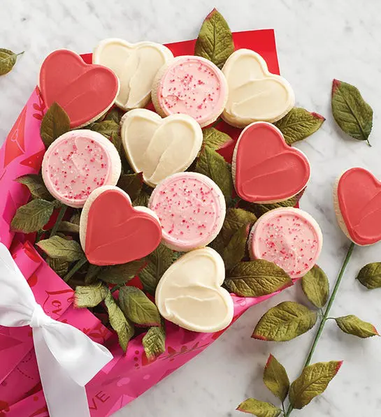valentine's day gift ideas with Valentine's Day buttercream cookies