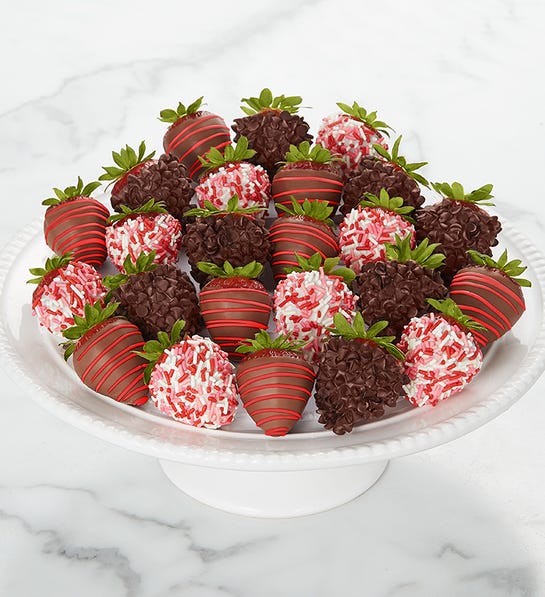 Chocolate-covered strawberries for Valentine's Day