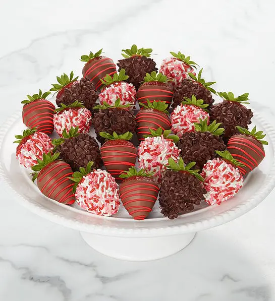 valentine's day gift ideas with Chocolate-covered strawberries for Valentine's Day