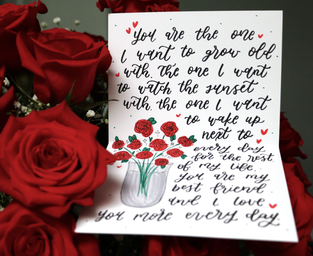 how to write a love letter with Punkpost Valentine's Day love note