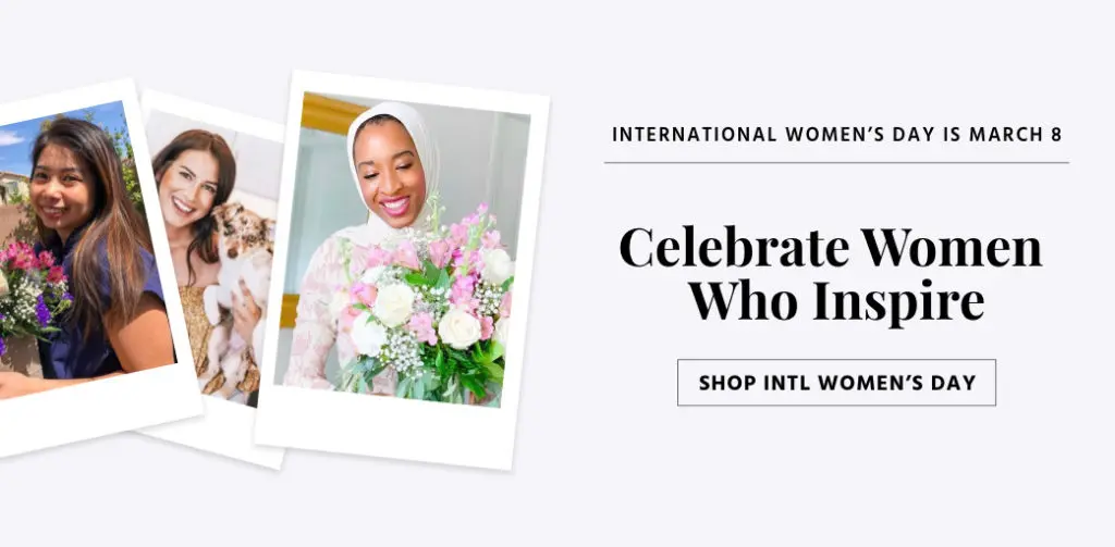 Banner ad for International Woman's Day