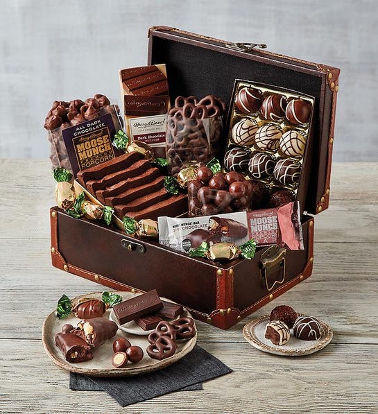 Photo of chocolate treasure chest gift for couples