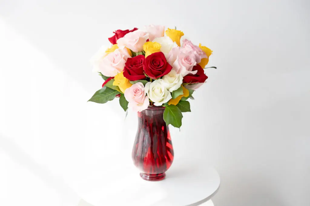 what to do with flowers with mixed roses