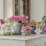 Photo of flower arrangements by Rachel Ashwell of Shabby Chci