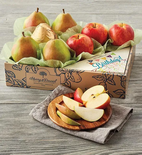 30th birthday gift ideas with Birthday Pears & Apples Gift Set