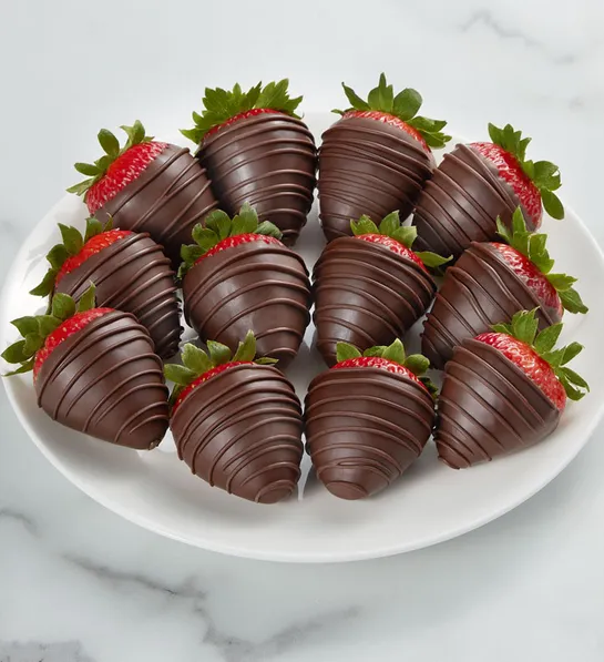 50th birthday gift ideas: chocolate covered strawberries