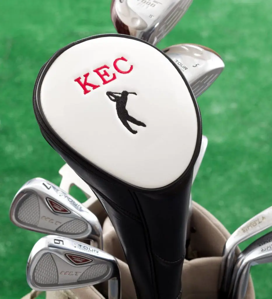 30th birthday gift ideas with embroidered golf club cover