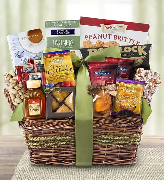 Kosher gourmet sweets savories gift basket for Purim