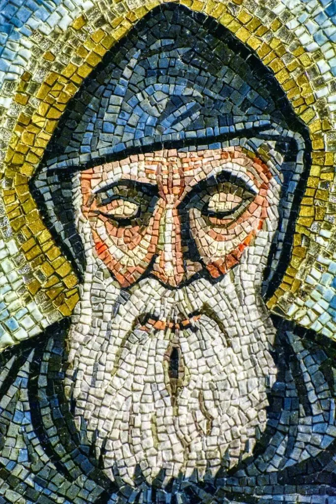 st. patrick's day history with Mosaic of Saint Patrick