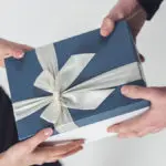a photo of gift ideas for administrative professionals' day: exchanging a gift