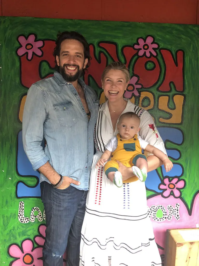 a photo of amanda kloots: nick and amanda with elvis