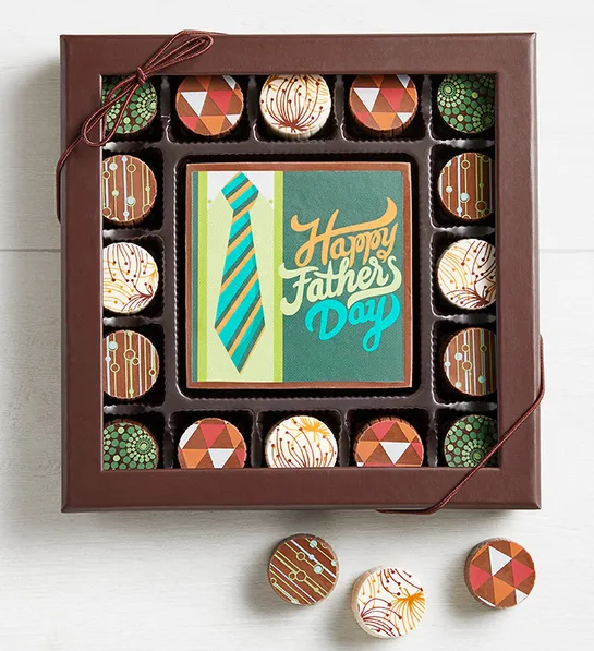 a photo of father's day gift guide with father's day truffles