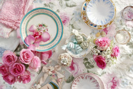 summer parties with a table setting for a summer party