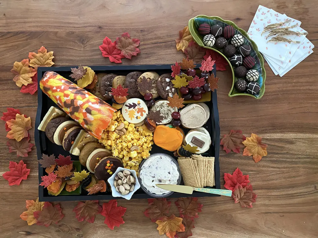 fall dessert board