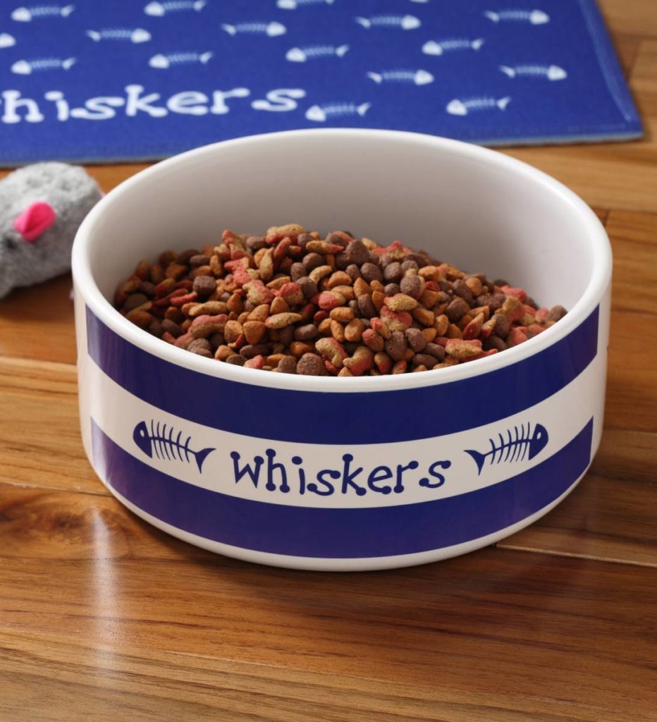gifts for pets with personalized cat bowls
