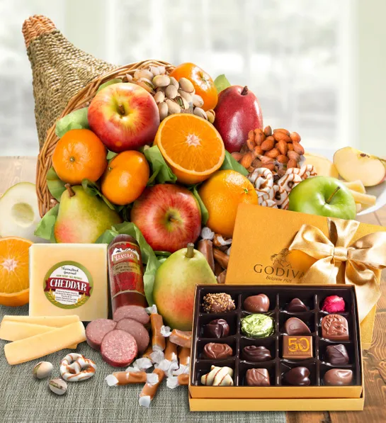 Cornucopia of Fruit Gift Basket