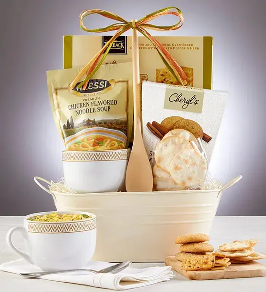 gifts for pregnant women with Soups On Basket with Soup Mug