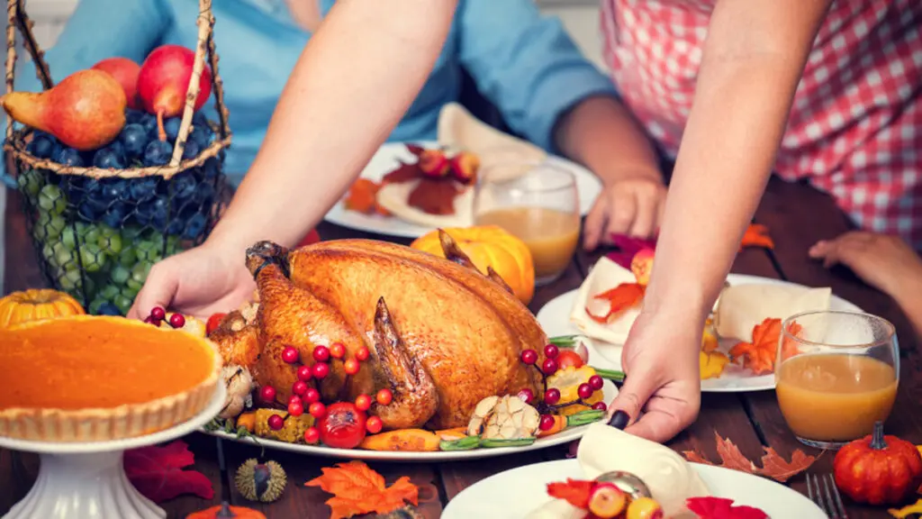 Serving Thanksgiving Turkey