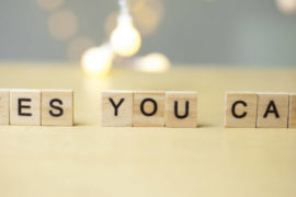 words of encouragement with yes you can tiles