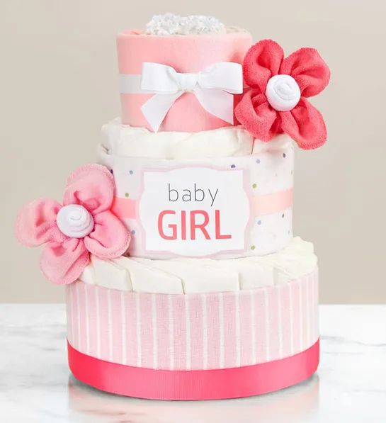 gifts for new parents with Baby Blossom® Diaper Cake
