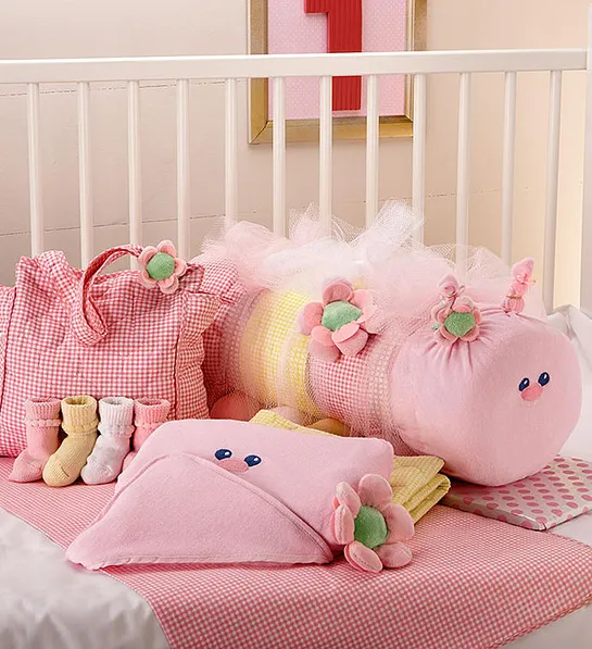 gifts for new parents with Baby Caterpillar Blanket Bag Set