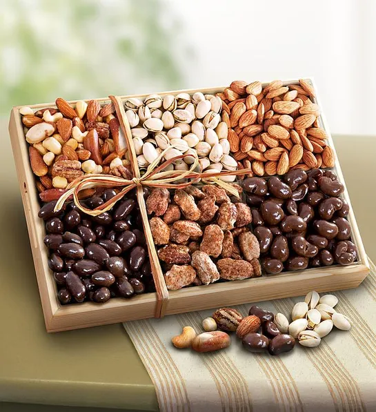 gifts for new parents with Copper Canyon Sweet Savory Nuts Assortment