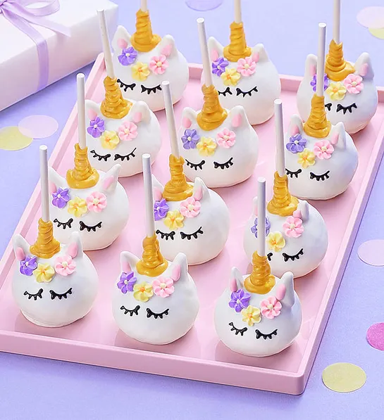 Cake Pops de Trufa Unicornio Mágico