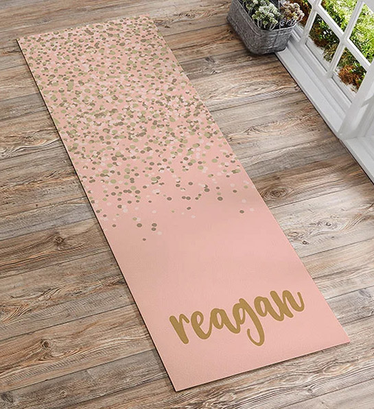 best hostess gift ideas with Personalized Yoga Mat