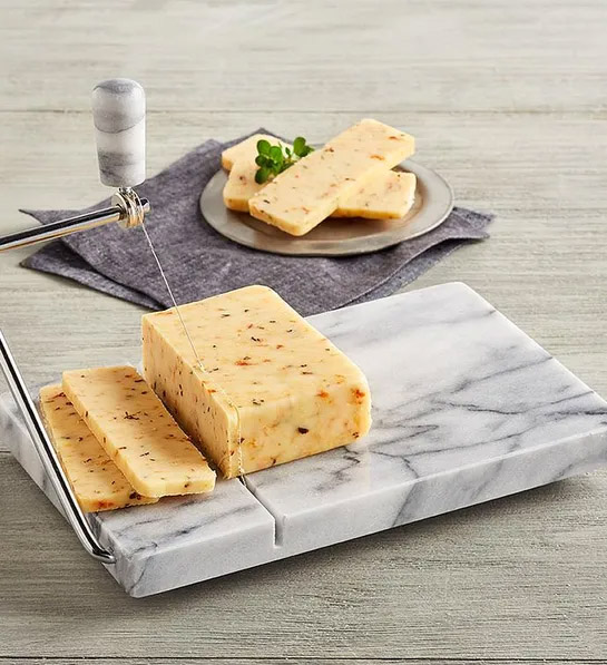 best hostess gift ideas with White Marble Cheese Slicer