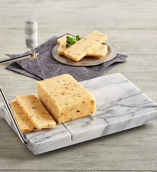 best hostess gift ideas with White Marble Cheese Slicer