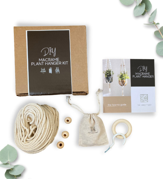 birthday gift ideas for mom with DIY Macrame Plant Hanger Kit