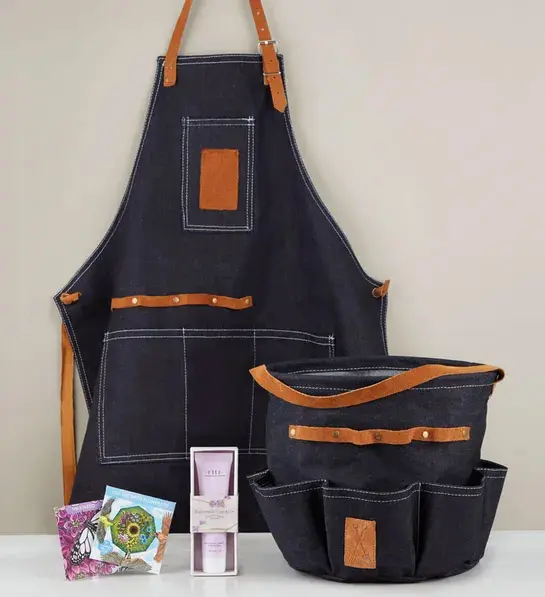 birthday gift ideas for mom with Gardeners Denim Gift Set